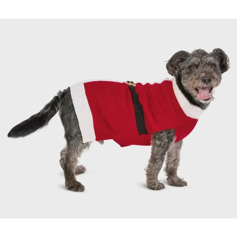 NEW! Vibrant Life Christmas Santa Claus Pet Dog Sweater Costume Size M 20-50lb